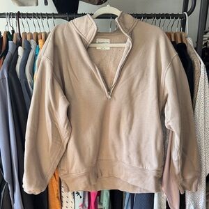Abercrombie & Fitch Tan V-Neck Sweater